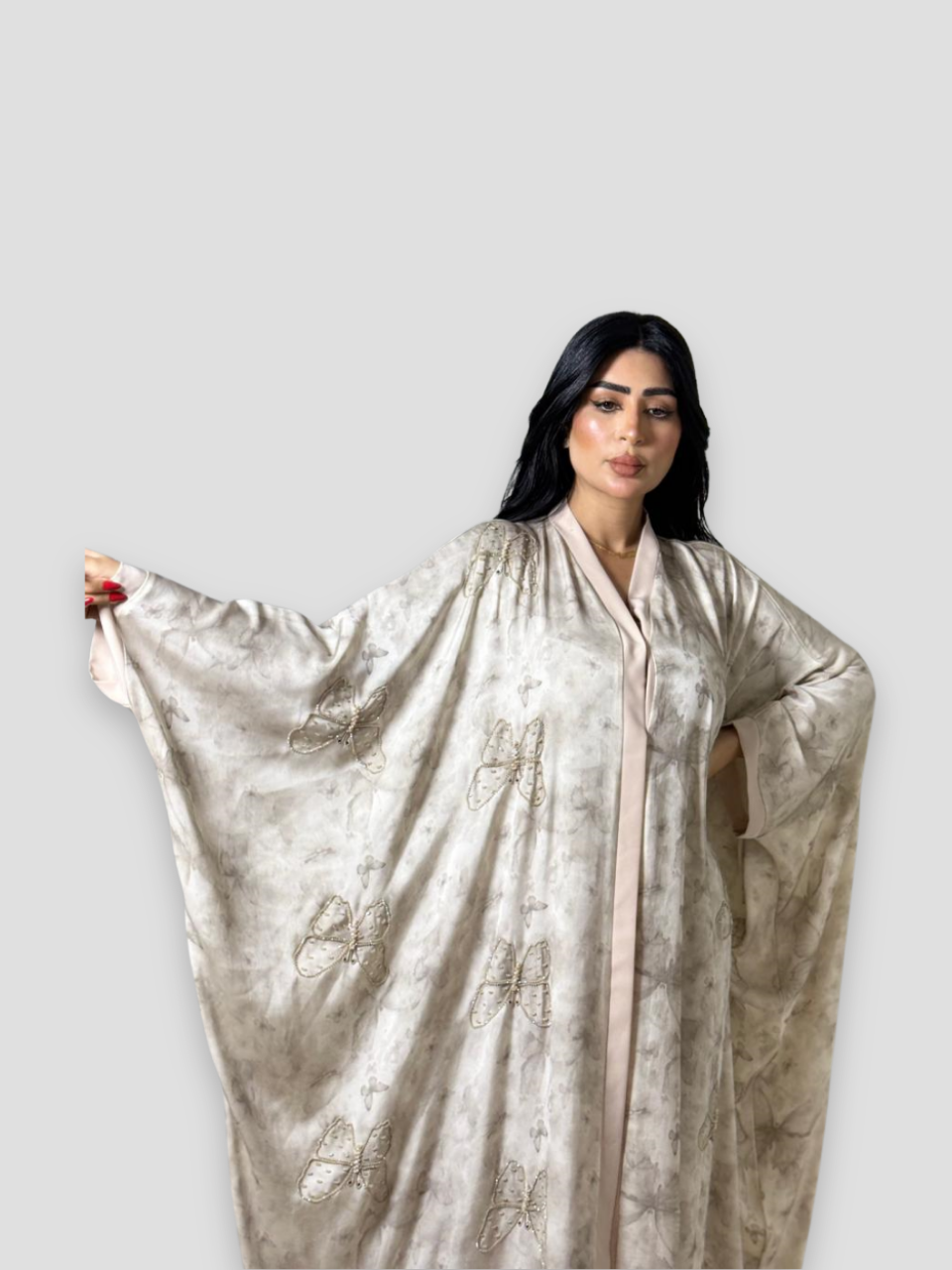 Print cloth abaya