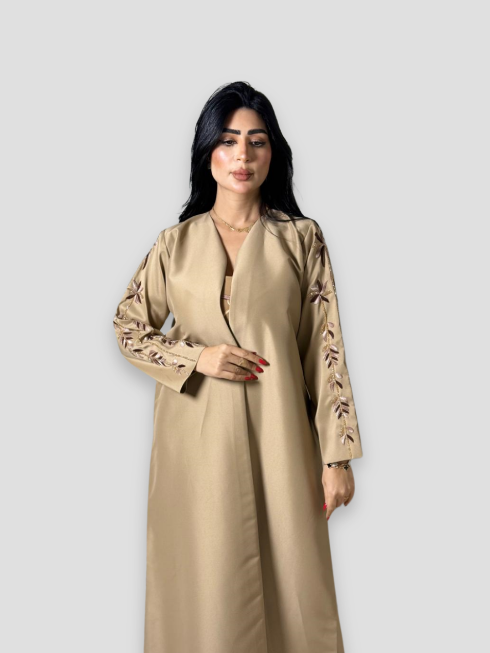 Hand work abaya